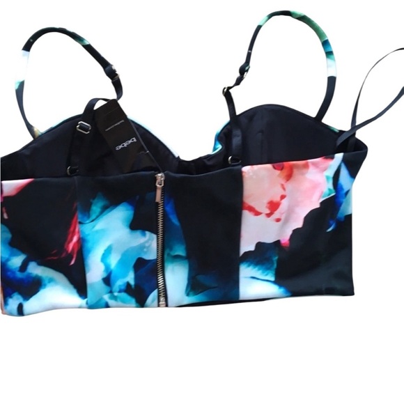 Bebe crop top , multicolor , sizeL - Picture 3 of 7